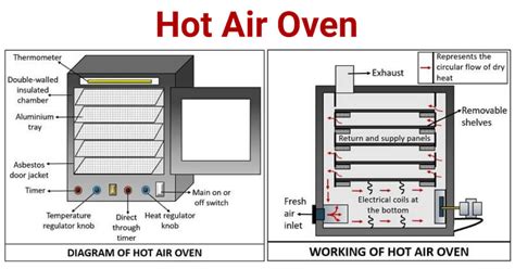 differentiate autoclaves from hot air oven|hot air oven labelled diagram.